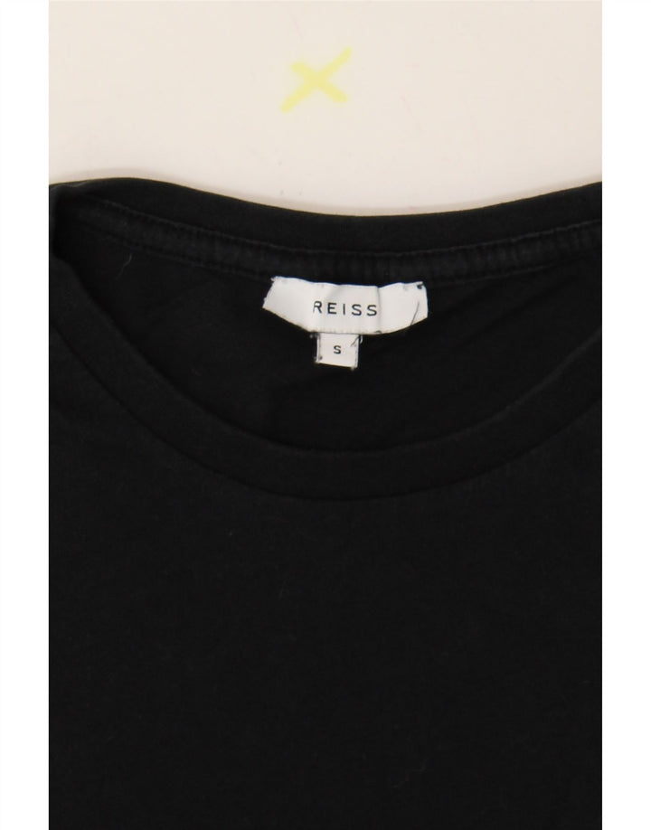 T-shirt da uomo REISS Top piccola in cotone nero