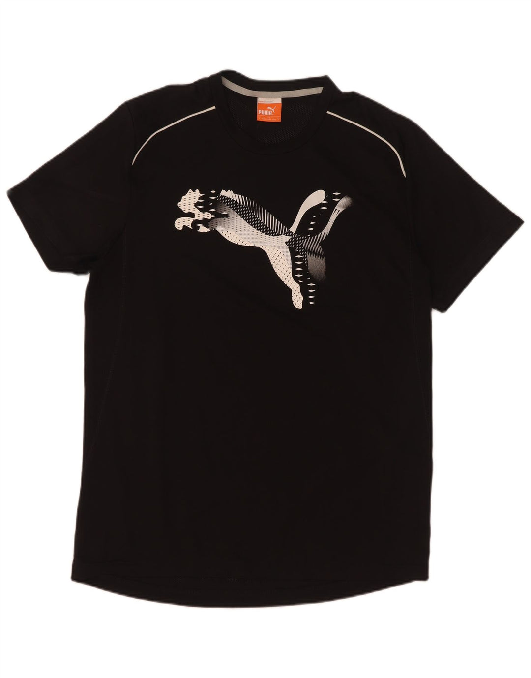 T-shirt grafica da uomo Puma Top grande in poliestere nero
