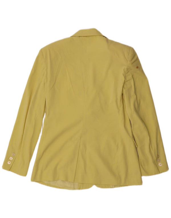 Giacca Blazer a 2 Bottoni da Donna Benetton IT 44 Verde Medio Poliestere