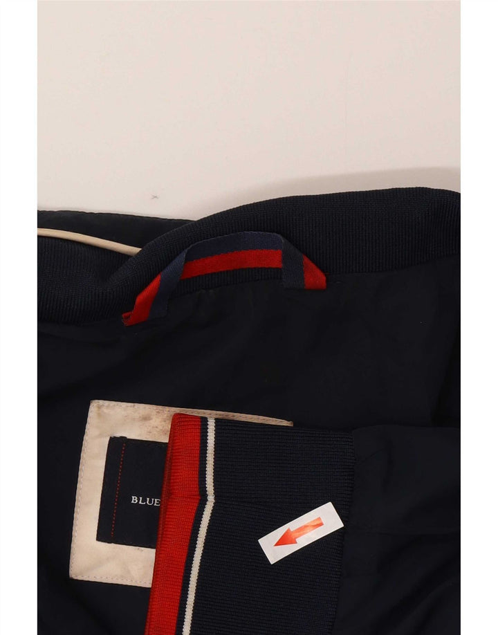 Giubbotto bomber da uomo Marks & Spencer blu Harbour UK 42 XL poliestere blu scuro