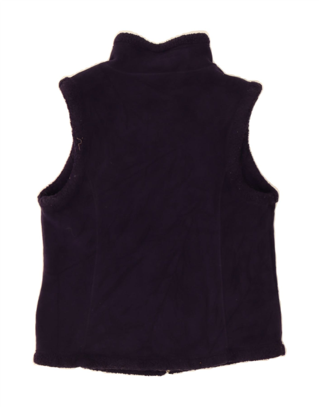 VINTAGE Womens Fleece Gilet UK 14 Medium Purple Vintage Vintage and Second-Hand Vintage from Messina Hembry 