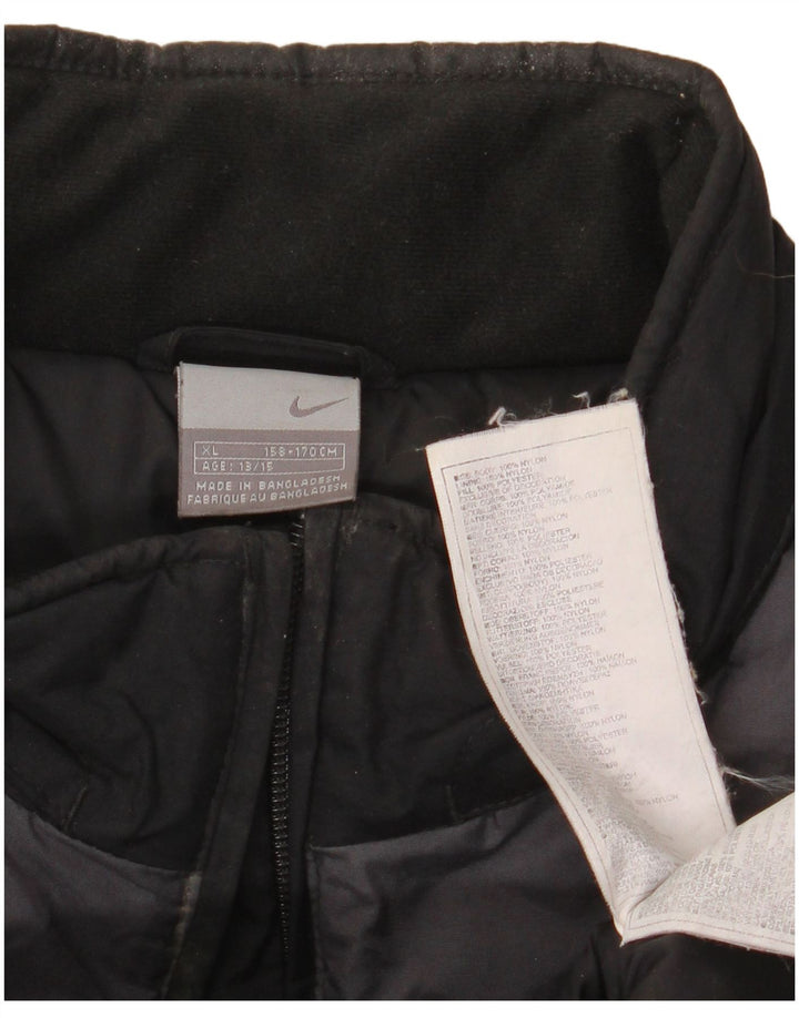 Giacca a vento Nike da ragazzo 13-14 anni XL in nylon color block nero