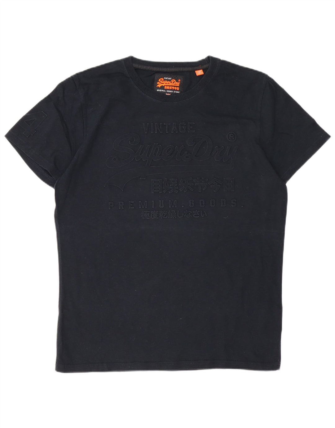 T-shirt grafica da uomo SUPERDRY Top XL in cotone nero