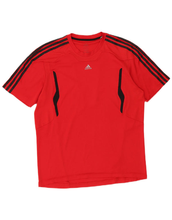 T-shirt Adidas da uomo 3D Arc Top grande rosso in poliestere