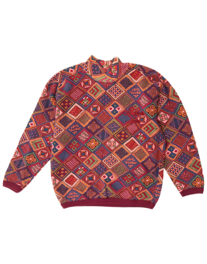 Felpa da donna American System Felpa Jumper UK 6 XS Patchwork multicolore