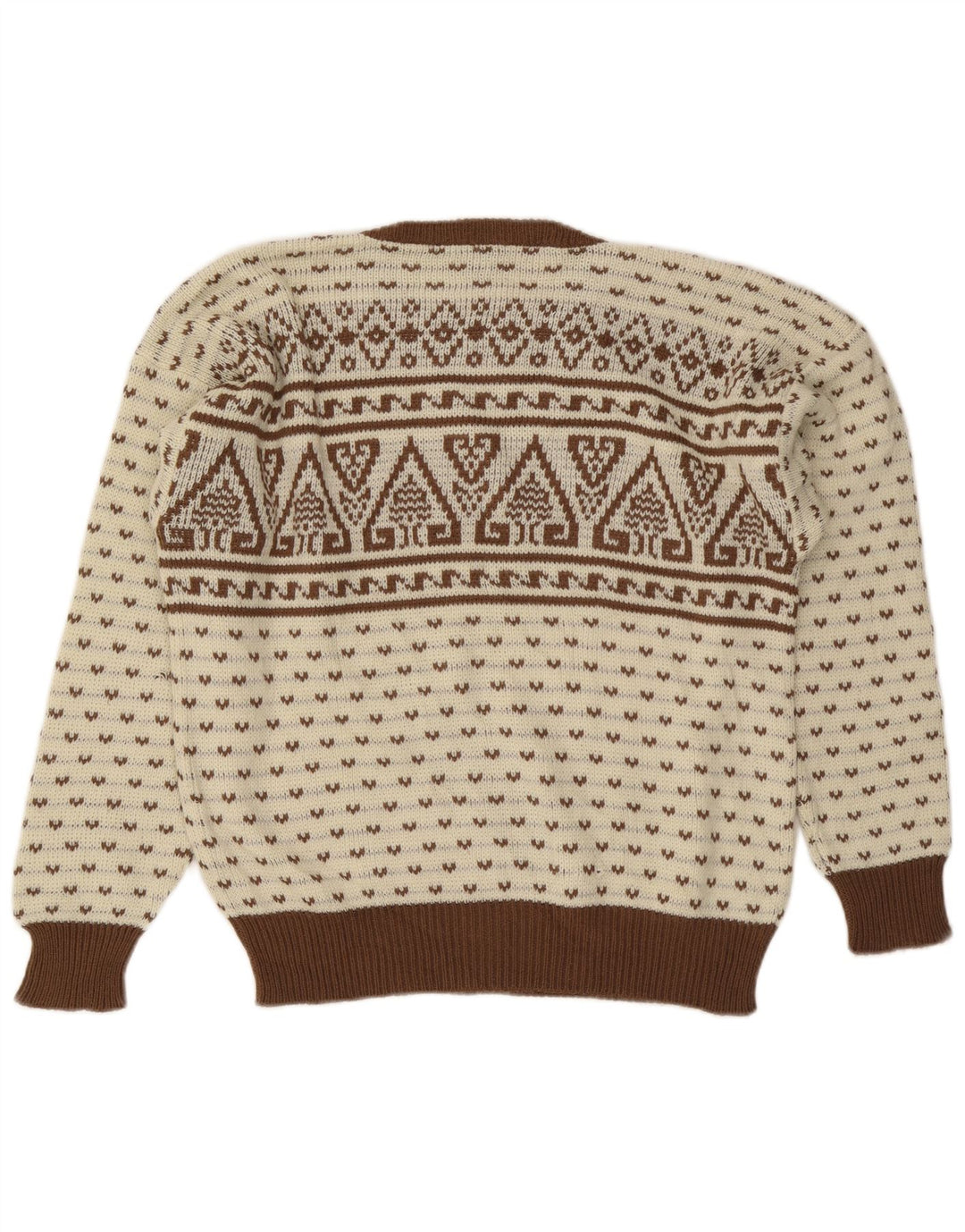 Maglione girocollo da uomo C&A IT 48/50 Beige medio Fair Isle