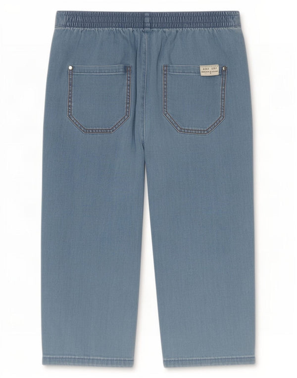 Pantaloni Capri da donna Marks & Spencer UK 12 medi W28 L17 cotone blu