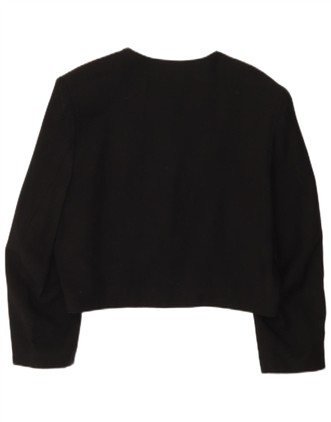 Giacca blazer da donna corta a 4 bottoni con maniche a 3/4 Cannella EU 38 media nera