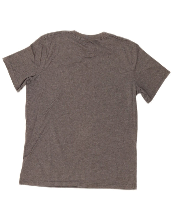 T-shirt grafica da ragazzo Adidas Top 10-11 anni in cotone grigio medio