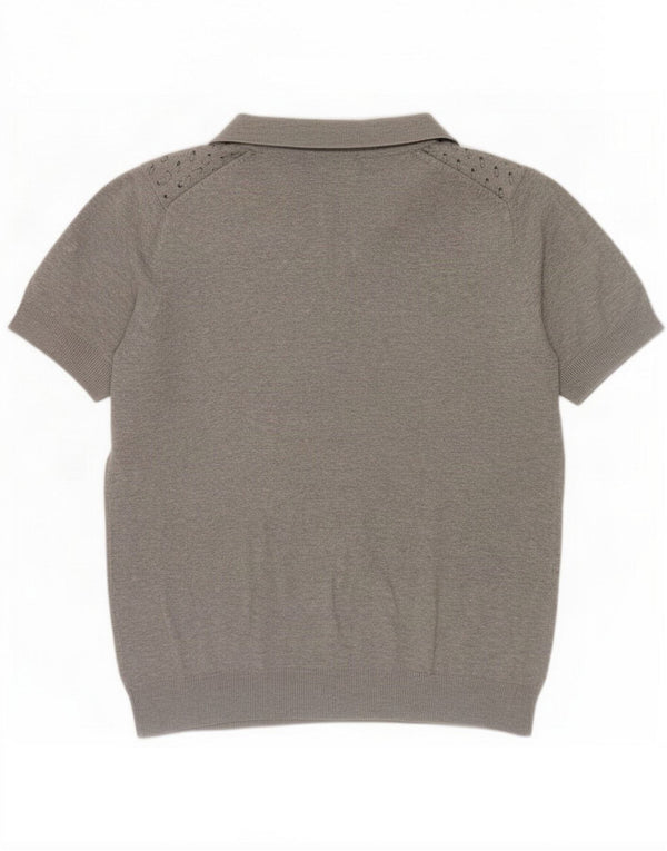 Polo da uomo con motivo astratto Zara Grigio medio