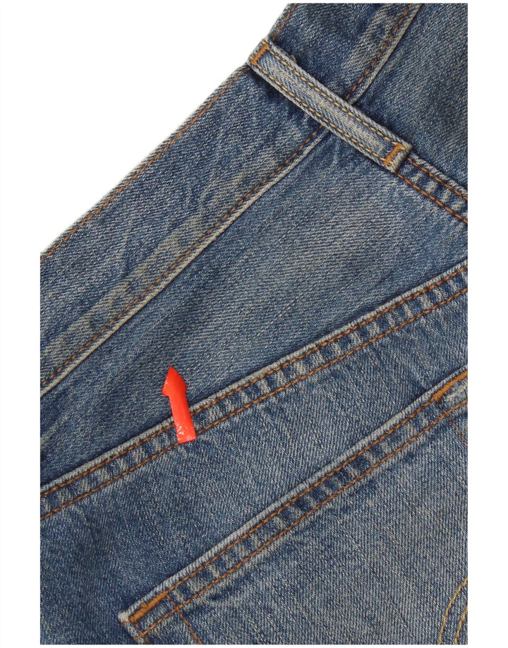 Pantaloncini Levi's da donna 501 in denim invecchiato W26 piccolo cotone blu