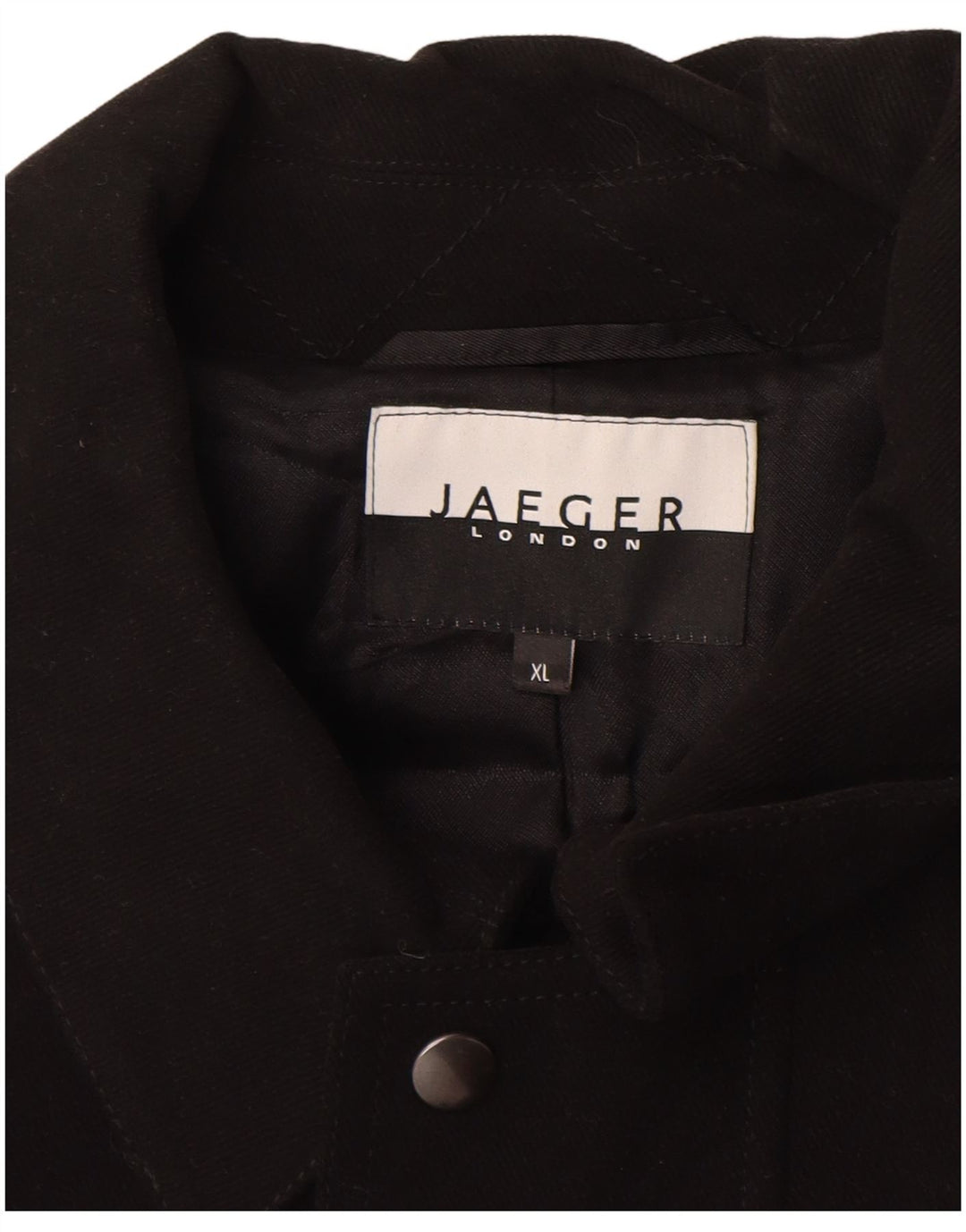 Cappotto da uomo Jaeger UK 42 XL cotone nero