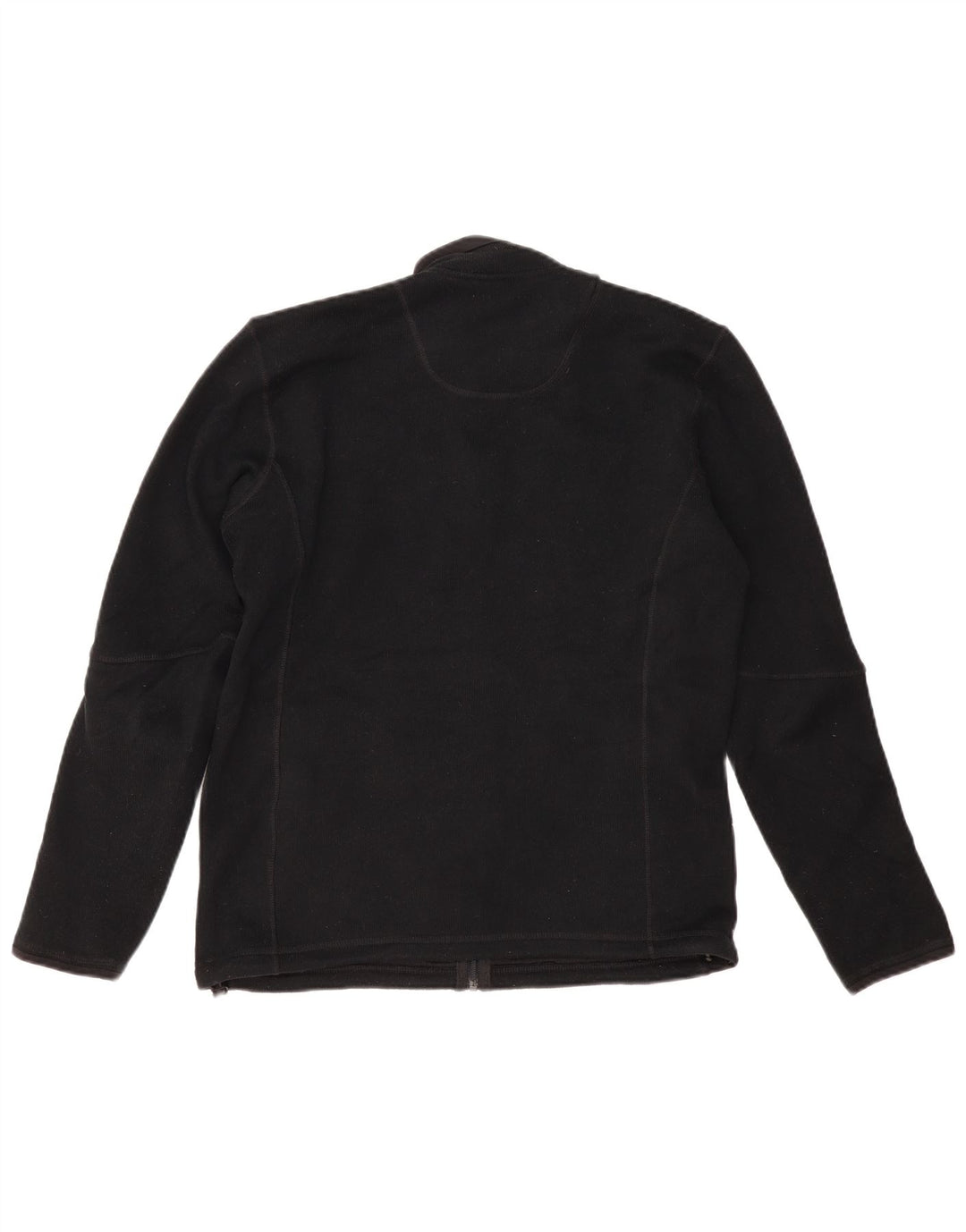 MARKS & SPENCER Giacca in pile oversize da donna UK 10 Small Poliestere nero