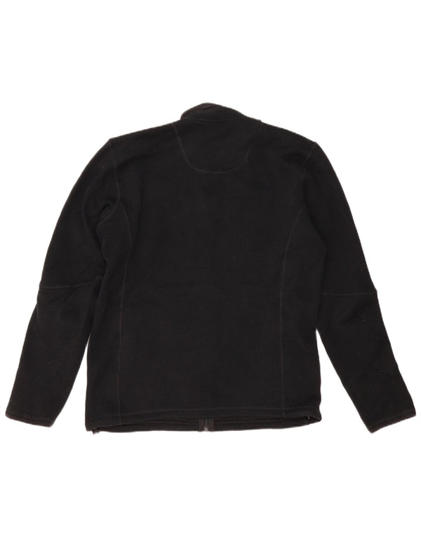 MARKS & SPENCER Giacca in pile oversize da donna UK 10 Small Poliestere nero