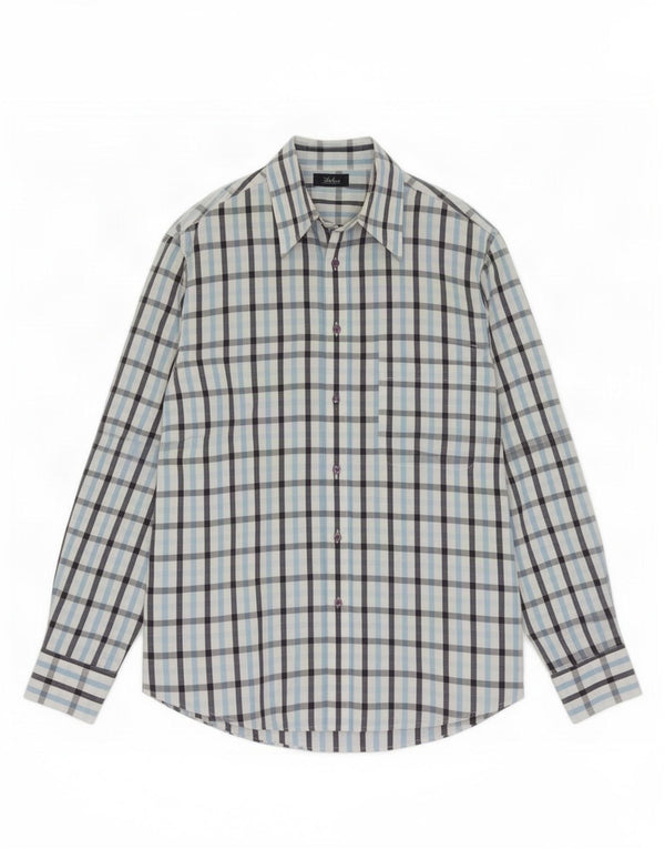 Camicia Uomo Sergio Tacchini Small Blue Check In Cotone