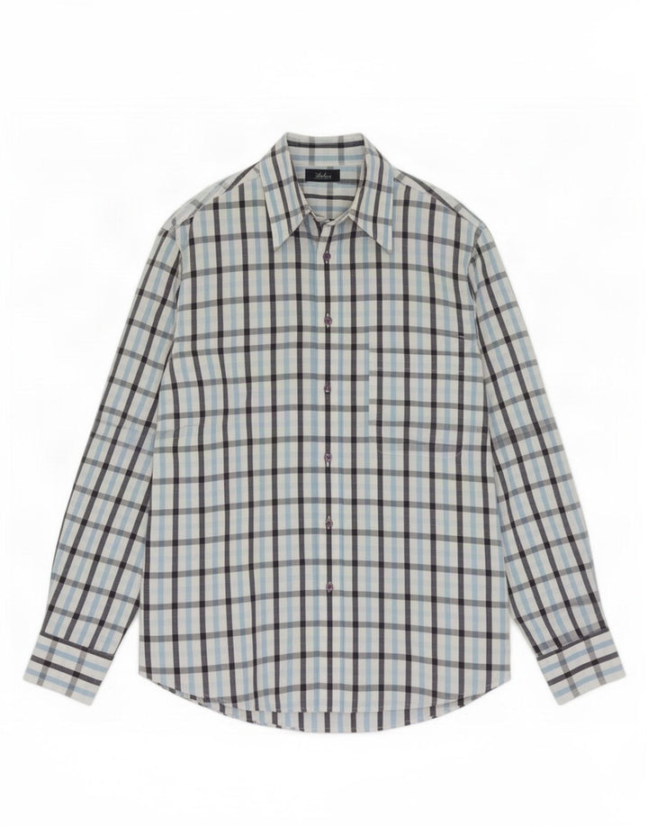 Camicia Uomo Sergio Tacchini Small Blue Check In Cotone