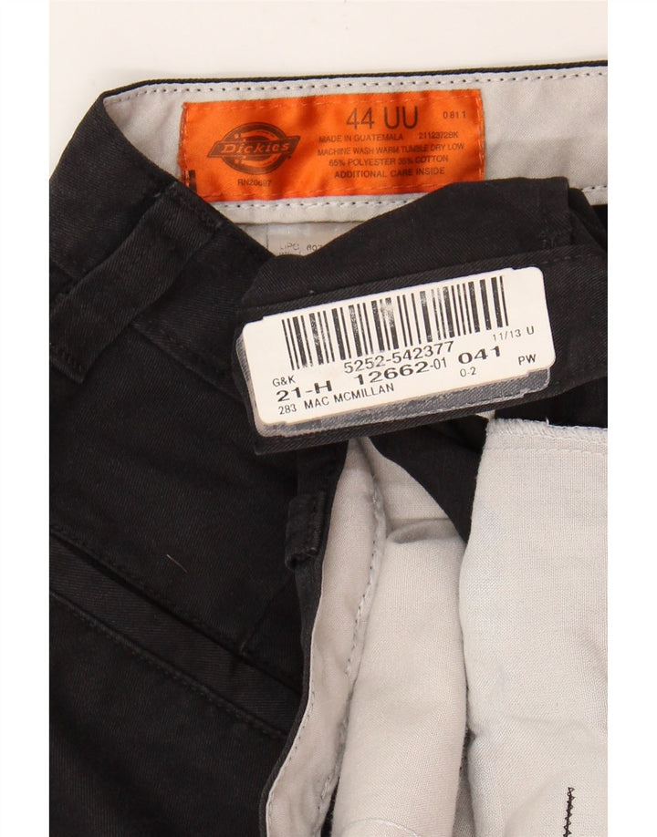 DICKIES Mens Straight Cargo Trousers W44 L32 Black Polyester Vintage Dickies and Second-Hand Dickies from Messina Hembry 