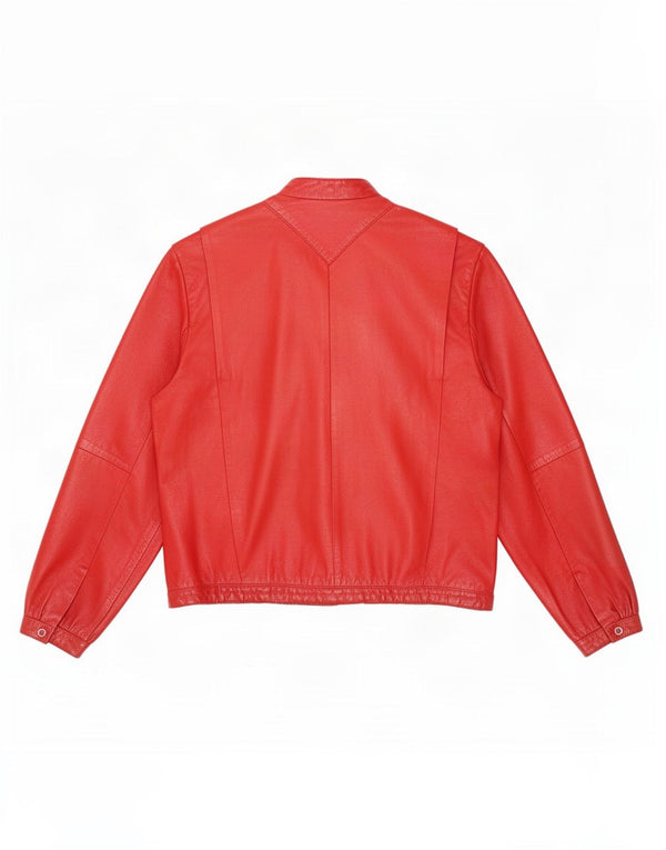 Giacca in pelle da donna Beged-Or UK 16 grande rossa