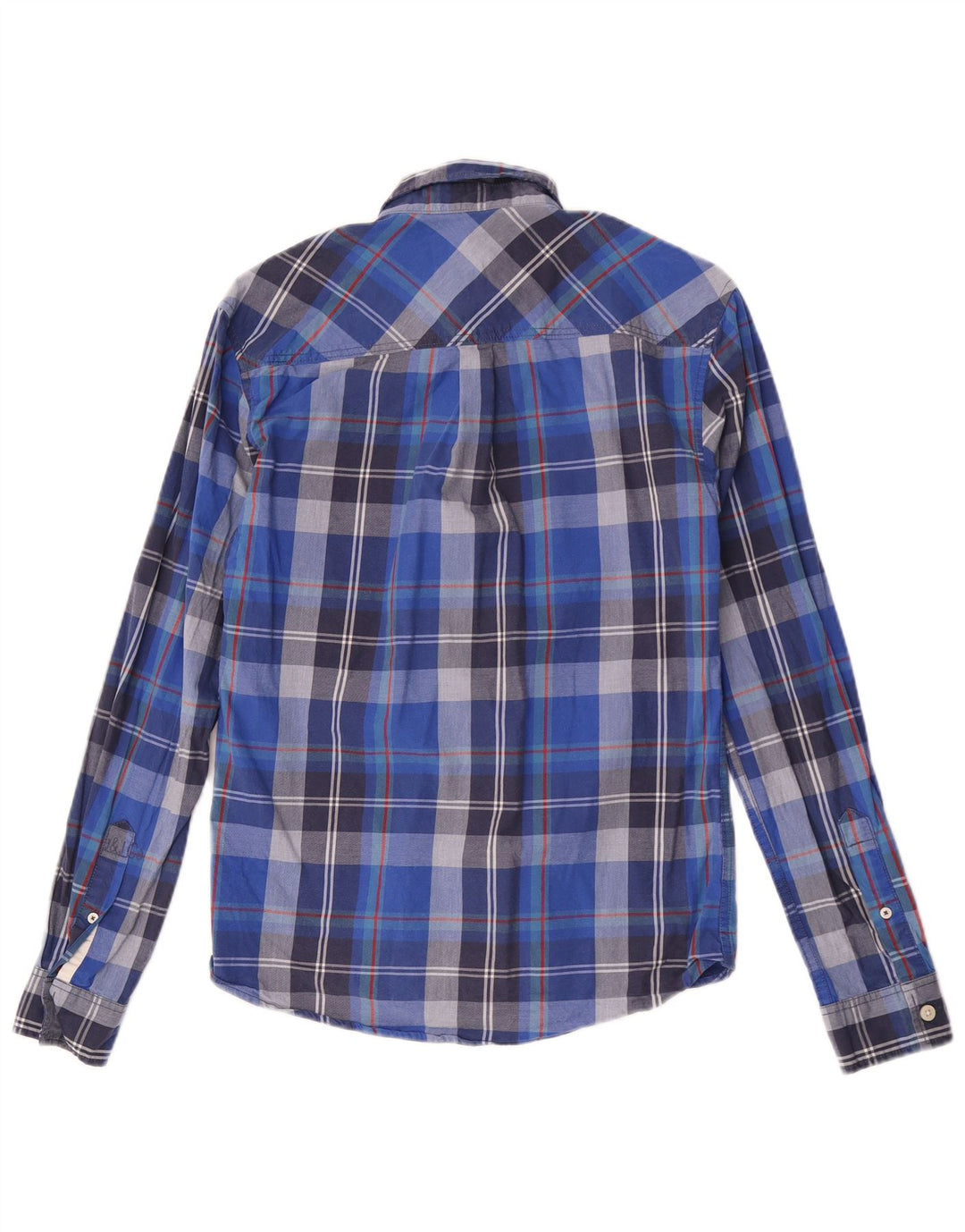 Camicia in flanella da bambino Jack & Jones 11-12 anni in cotone a quadri blu
