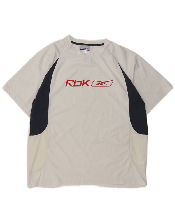 T-shirt grafica da uomo REEBOK Top XL White Colourblock
