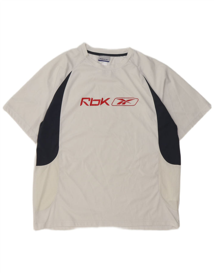 T-shirt grafica da uomo REEBOK Top XL White Colourblock