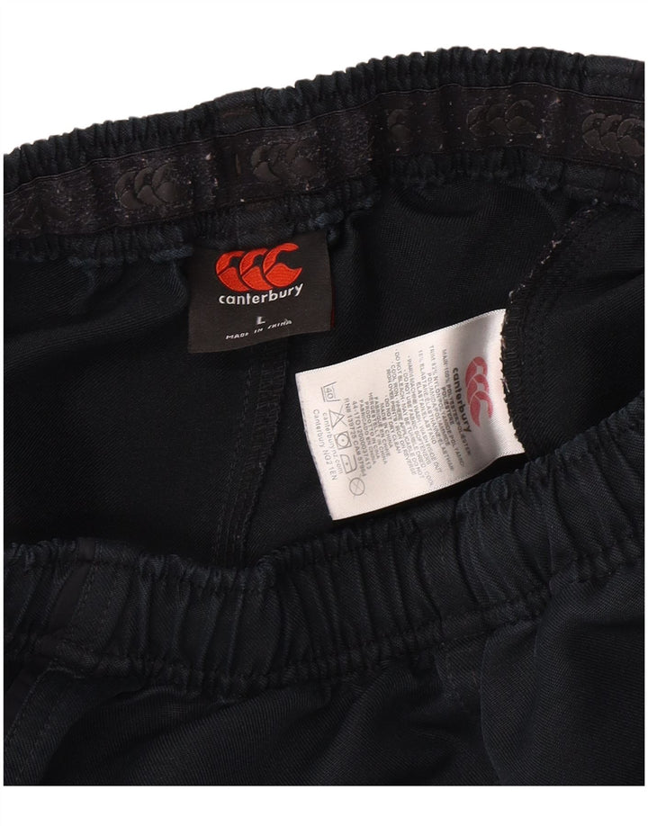 Pantaloncini casual da ragazzo Canterbury 15-16 anni Large W30 poliestere blu navy