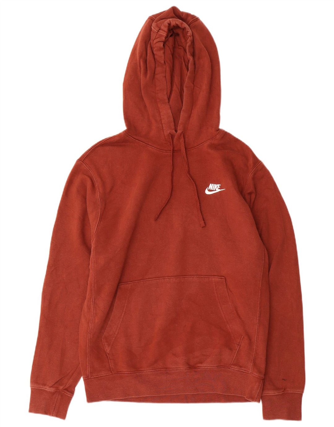 Felpa con cappuccio da uomo Nike Small in cotone marrone