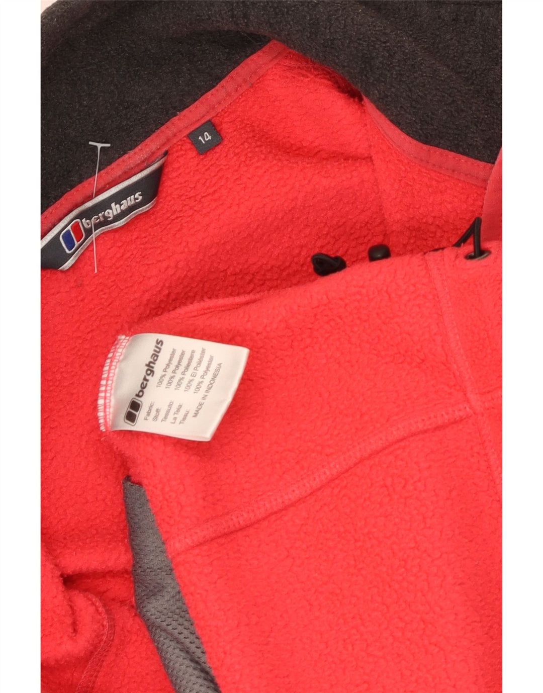 Giacca in pile da donna Berghaus UK 14 grande poliestere rosso