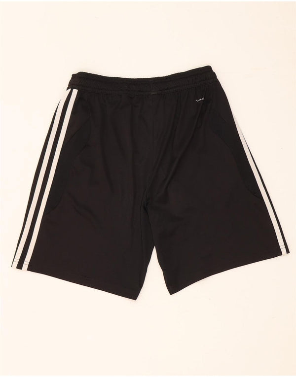 Pantaloncini sportivi Adidas Climalite da ragazzo 13-14 anni in poliestere nero