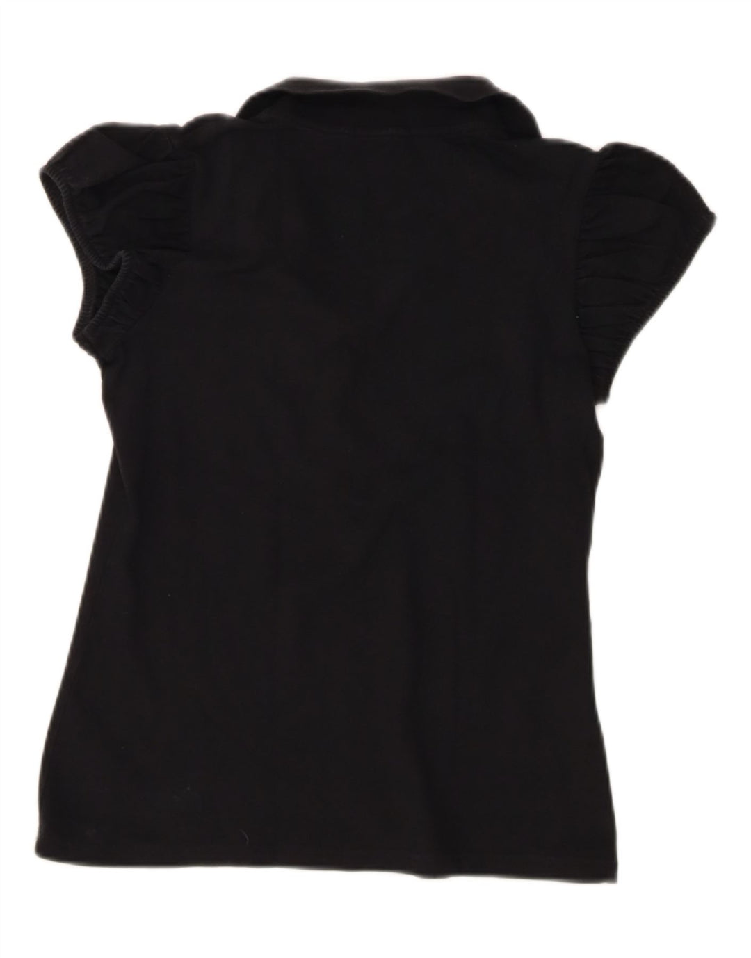 Polo Donna Burberry Media Nera In Cotone