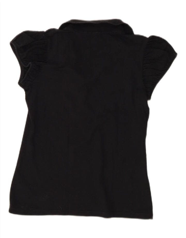 Polo Donna Burberry Media Nera In Cotone