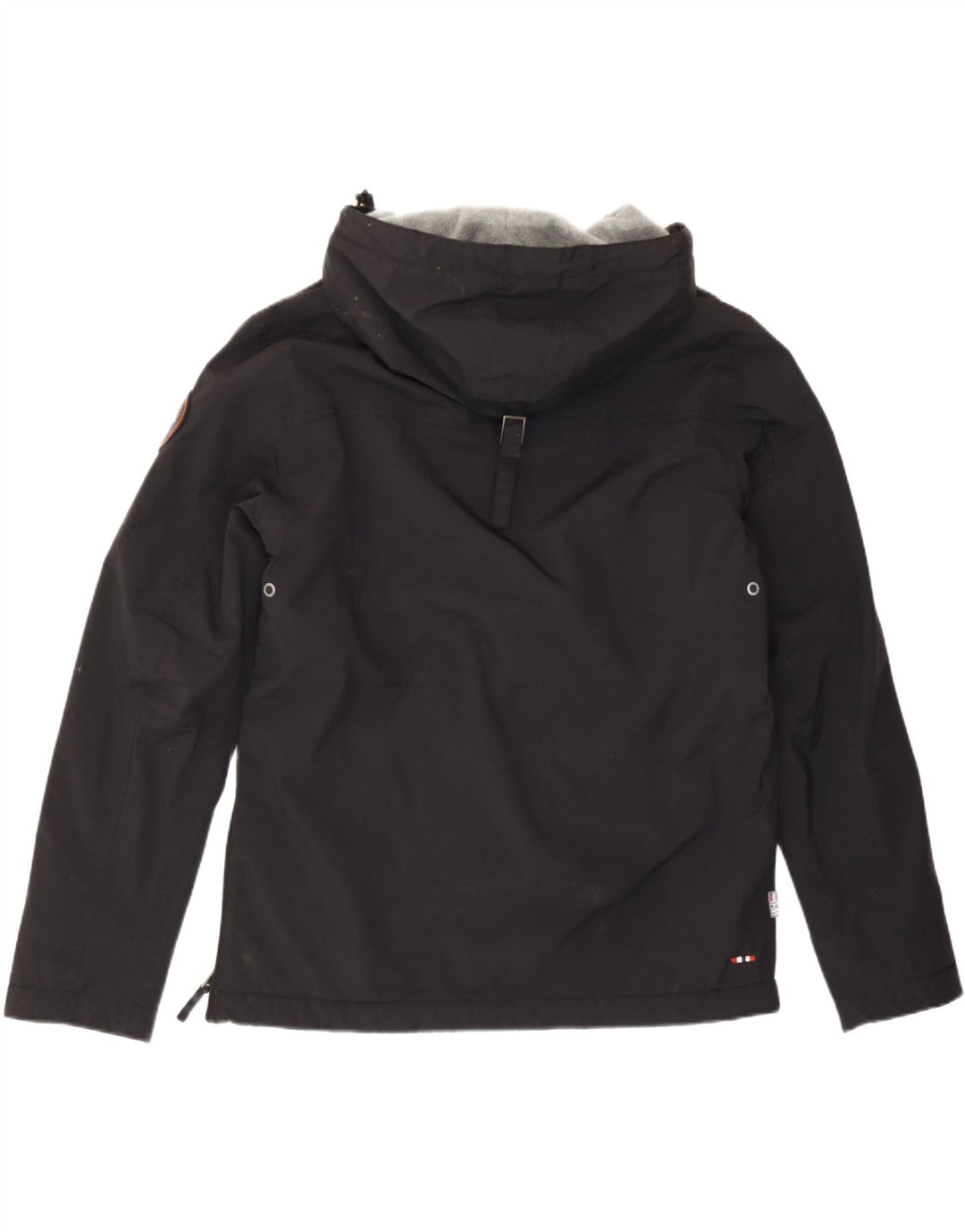 Giacca anorak con cappuccio grafico da uomo Napapijri UK 38 poliestere nero medio