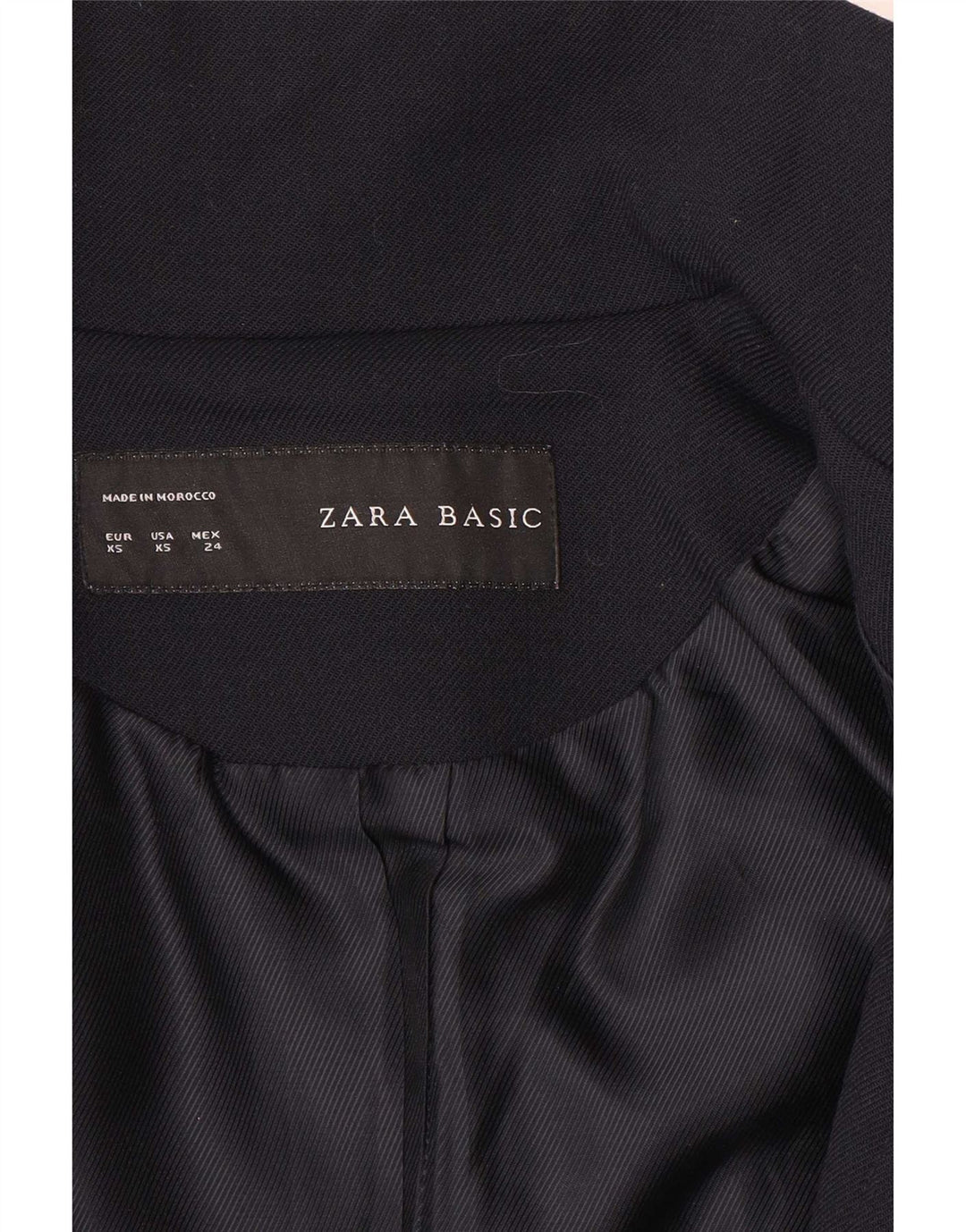 Cappotto Zara da donna UK 6 XS blu navy