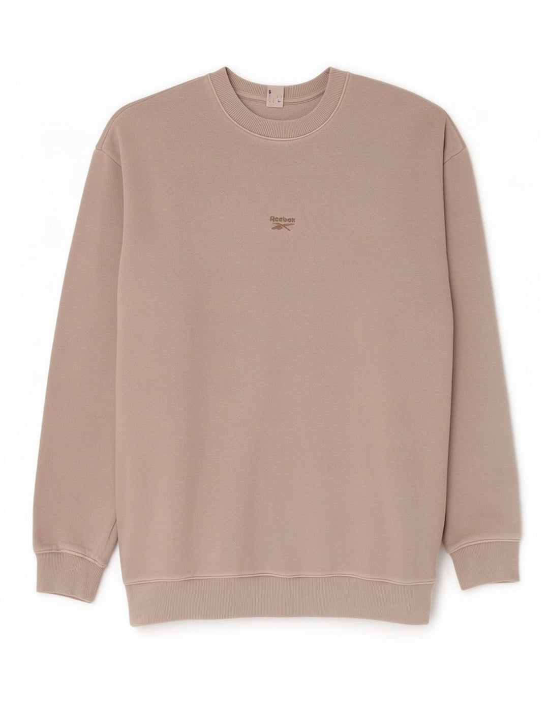 Felpa Reebok da uomo vestibilità ampia, maglione piccolo, cotone grigio