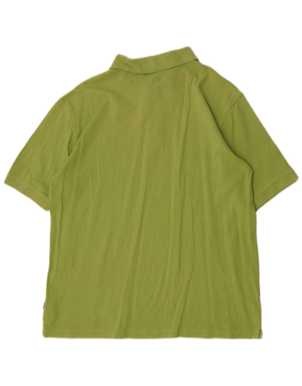 Polo Kappa Uomo Large Verde Cotone