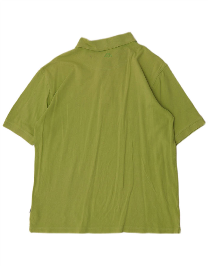 Polo Kappa Uomo Large Verde Cotone