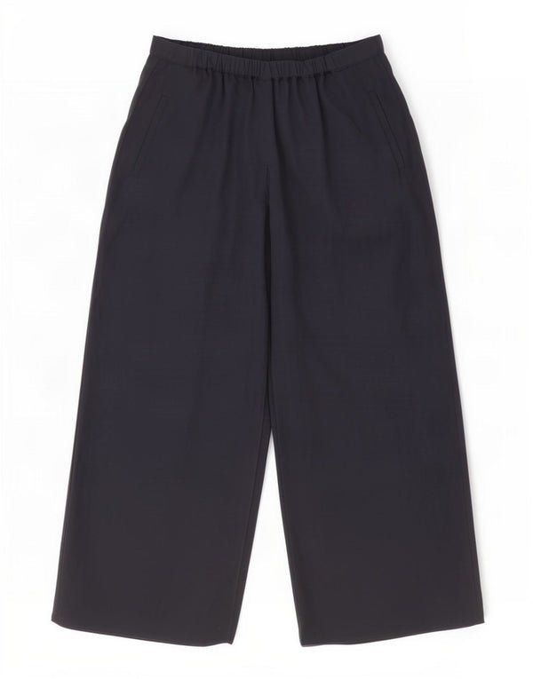 Pantaloni casual a gamba larga da donna Zara Large W30 L28 Blu navy