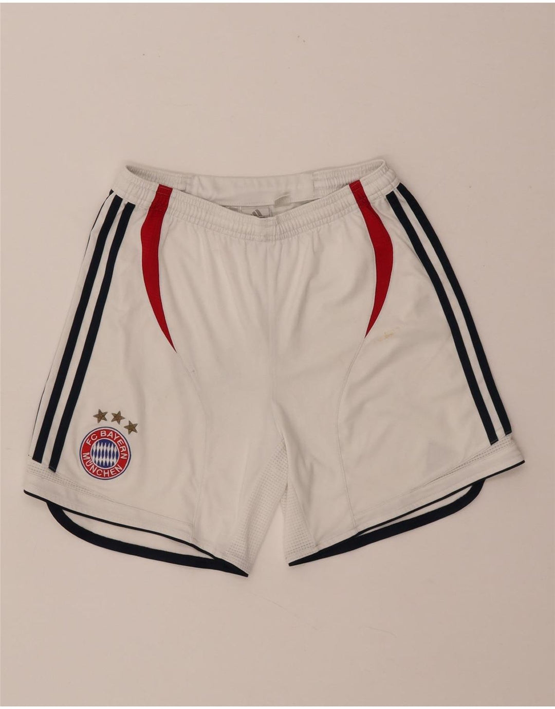 Pantaloncini sportivi Adidas da ragazzo FC Bayern Munchen 13-14 anni in poliestere bianco
