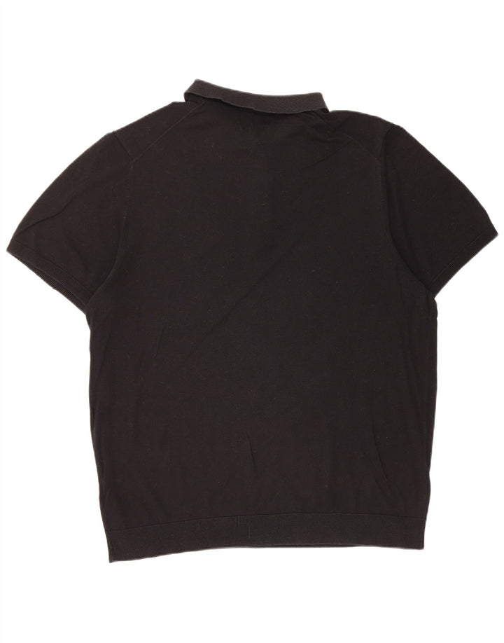Polo da uomo Marks & Spencer XL in seta nera