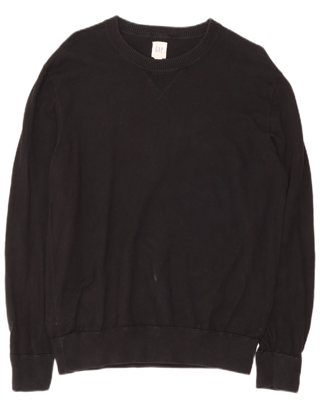 Maglione maglione girocollo da uomo Gap piccolo in cotone nero