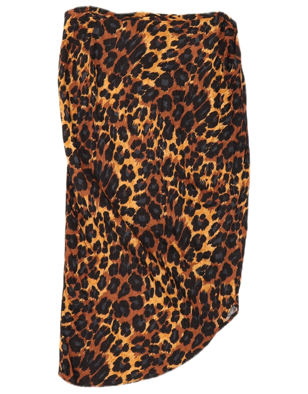 Gonna asimmetrica Zara da donna media W28 viscosa stampa animalier marrone