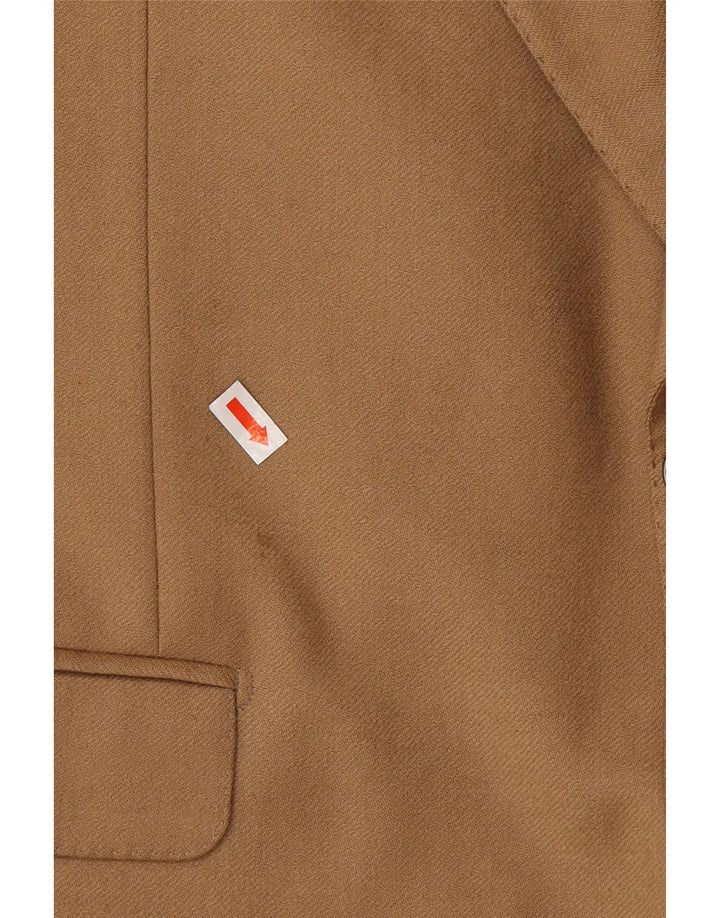 PIERRE CARDIN Giacca blazer da uomo a 2 bottoni UK 40 Large Beige