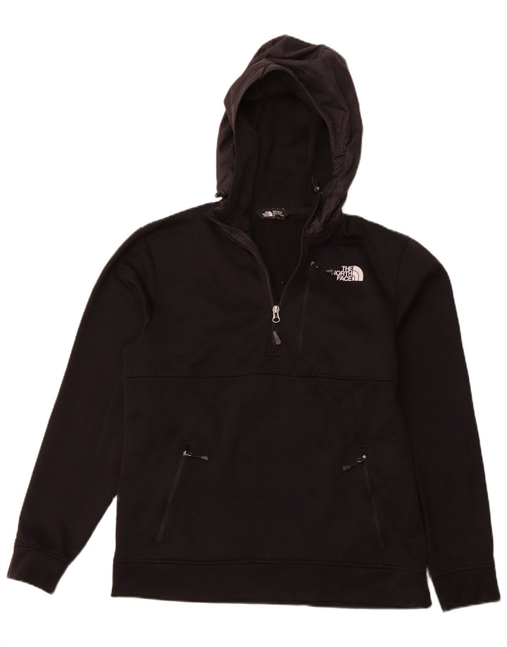 THE NORTH FACE Maglione con cappuccio e zip da uomo, grande, in poliestere nero