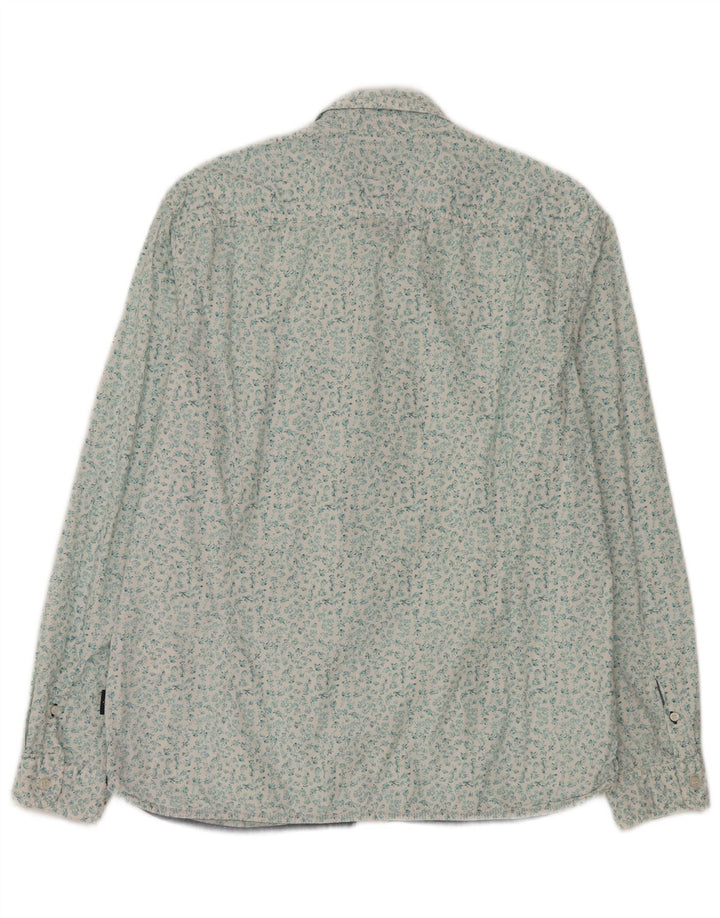 Camicia slim fit da uomo White Stuff XL in cotone floreale