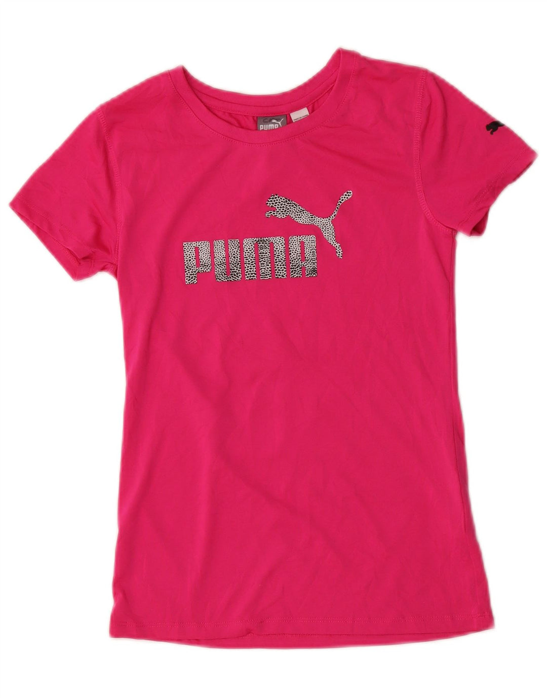 Maglietta grafica PUMA per ragazze, 12-13 anni, grande, rosa, in poliestere