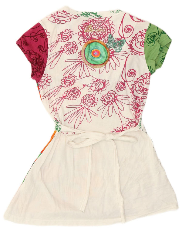 Desigual Abito da donna a linea A con grafica UK 8 Piccolo floreale multicolore