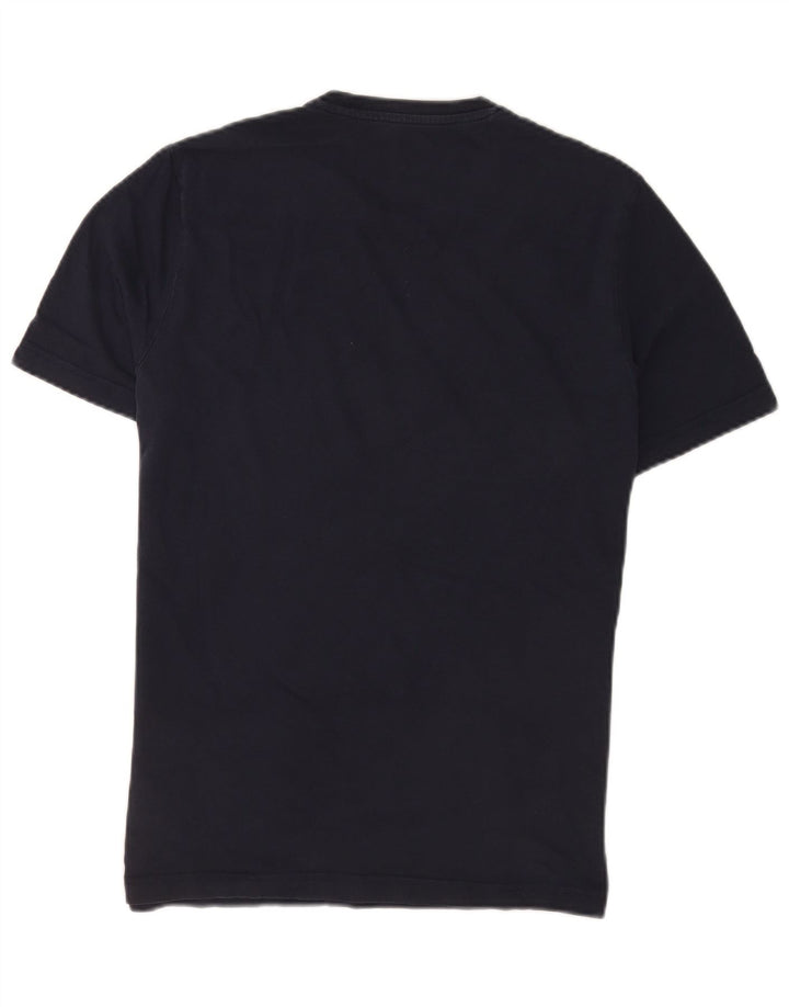 T-shirt grafica da uomo Penguin Top grande in cotone blu navy