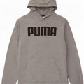 Felpa con cappuccio grafica da uomo Puma in cotone grigio medio