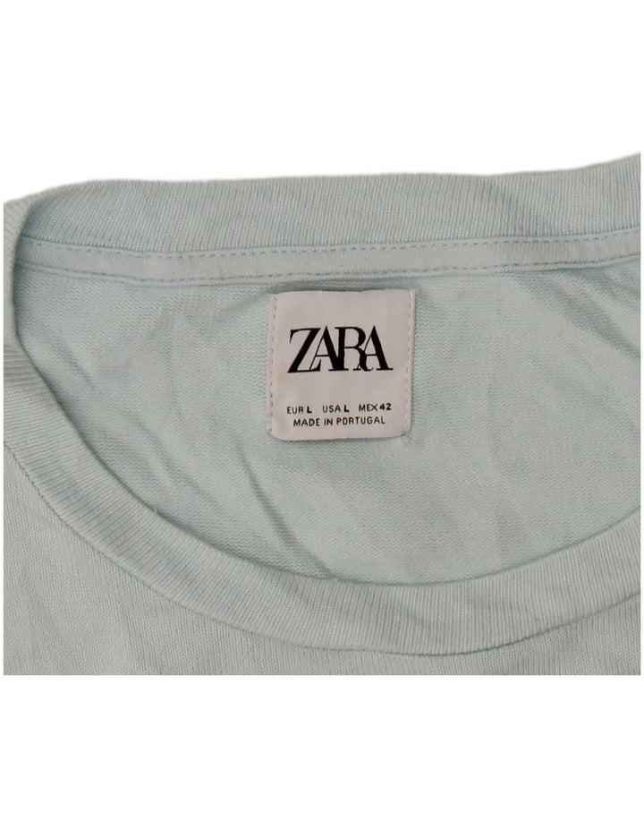 T-shirt Zara da uomo grande grande blu
