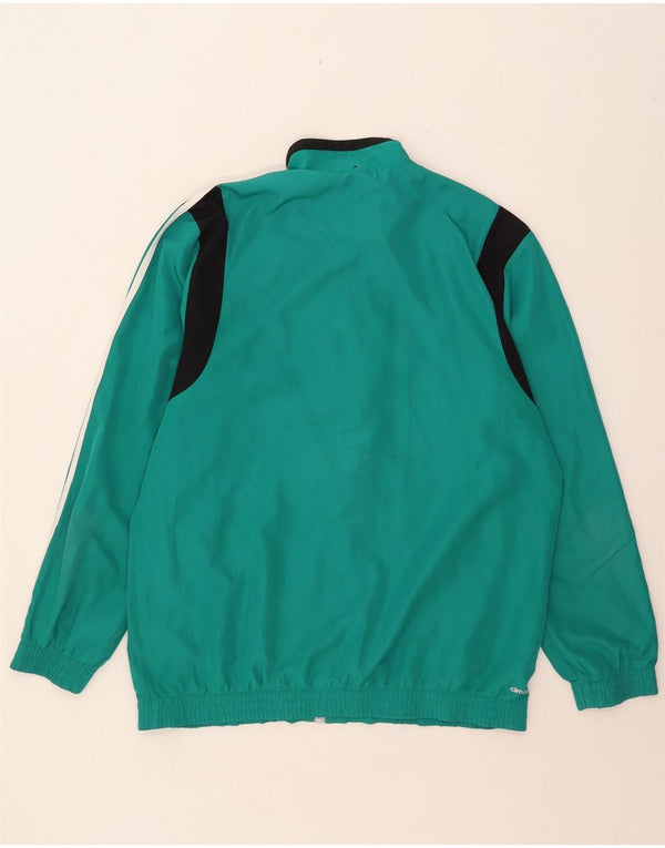 Giacca da uomo Adidas Climalite Top Jacket Large Turchese Colourblock